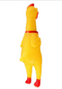 Yellow Screaming Rubber Chicken Pet DogToy Squeaker Stress Relievers Gift