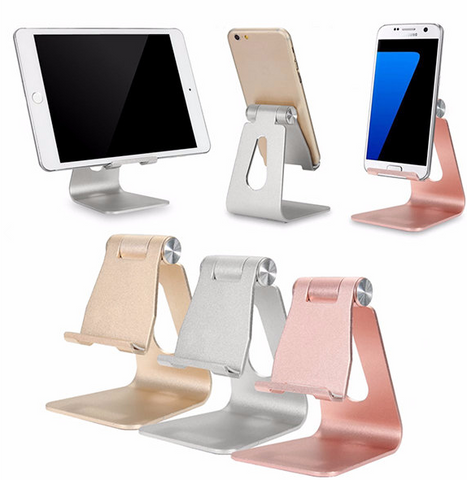 Universal Adjustable Anti-slip Aluminum Desktop Stand Charging Holder For iPhone Samsung iPad Chuwi